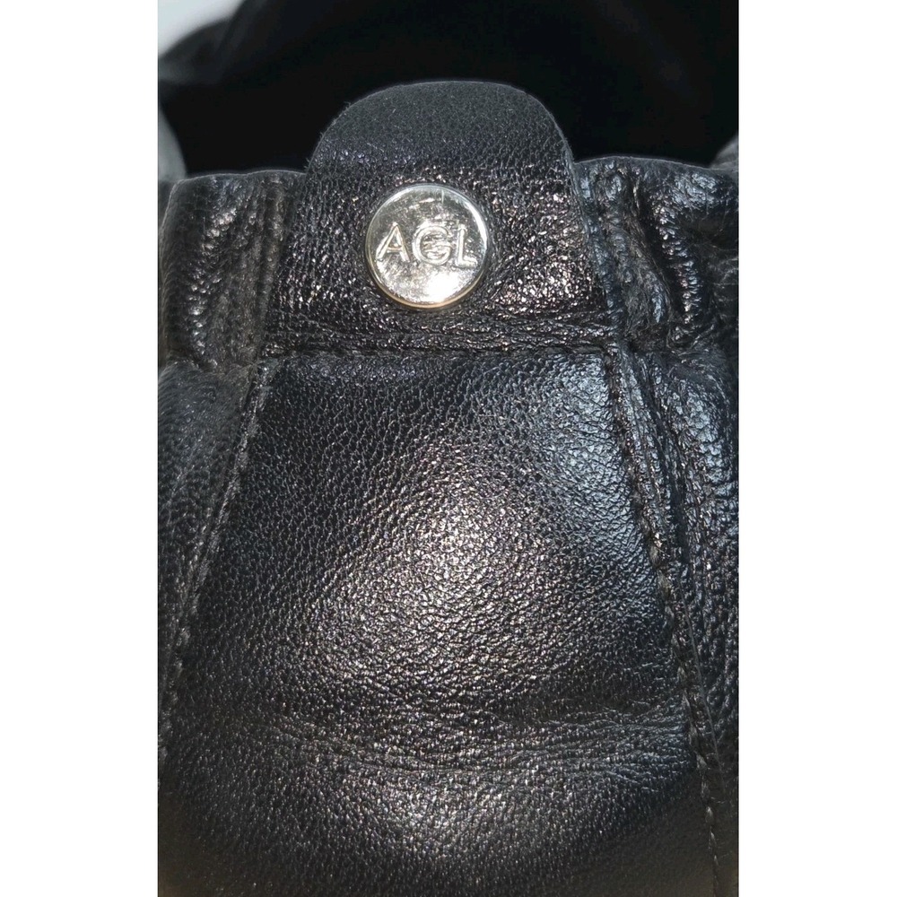 AGL Mara Black Leather Womens Casual Moccasins Shoes Size 39.5/ 9.5 - Picture 6 of 11